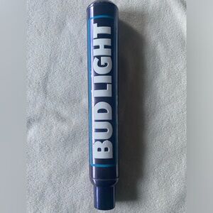 Bud Light Metallic Blue Can Cooler Sleeve